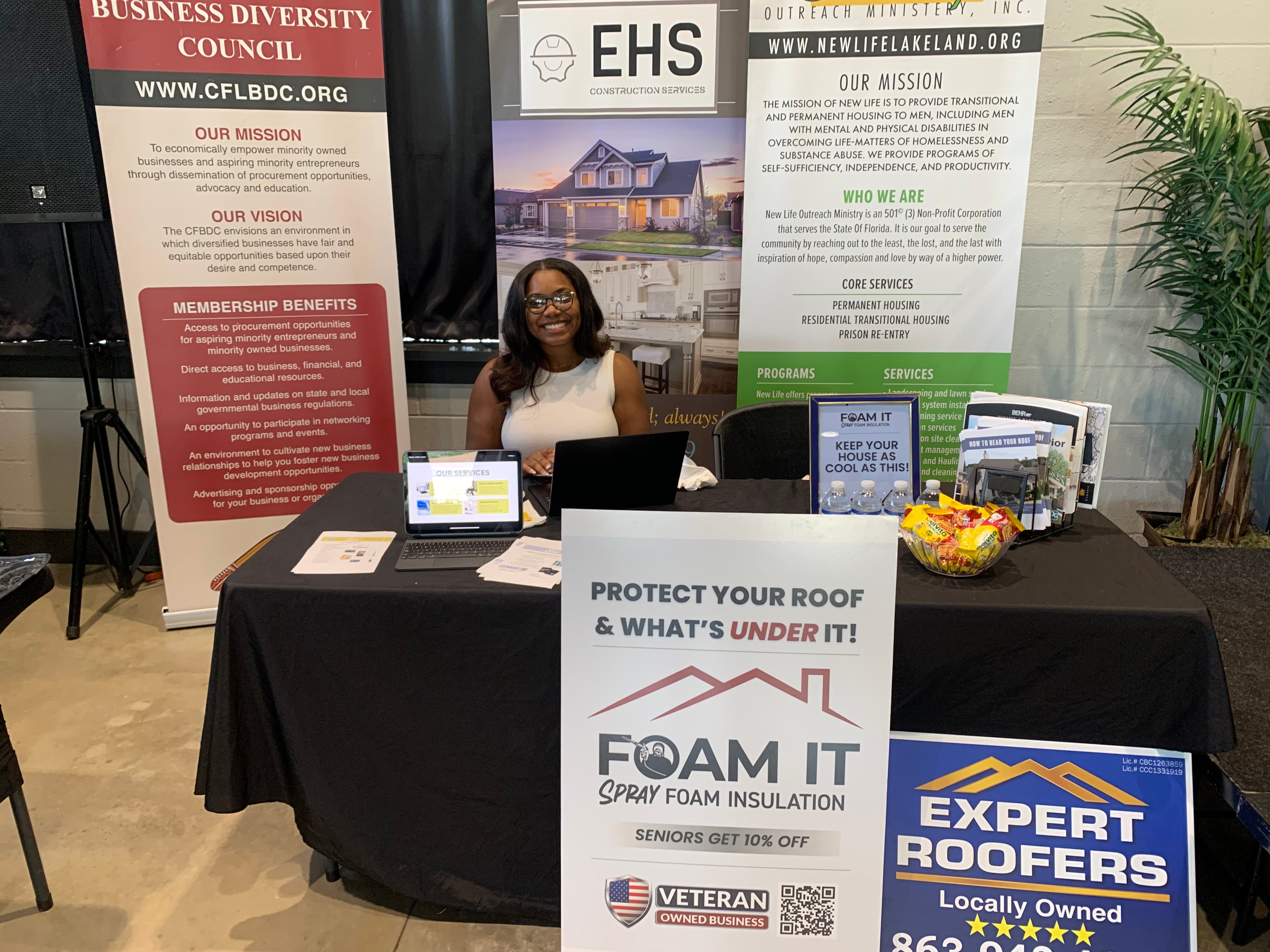 Vendors and attendees at the Minority Business Expo